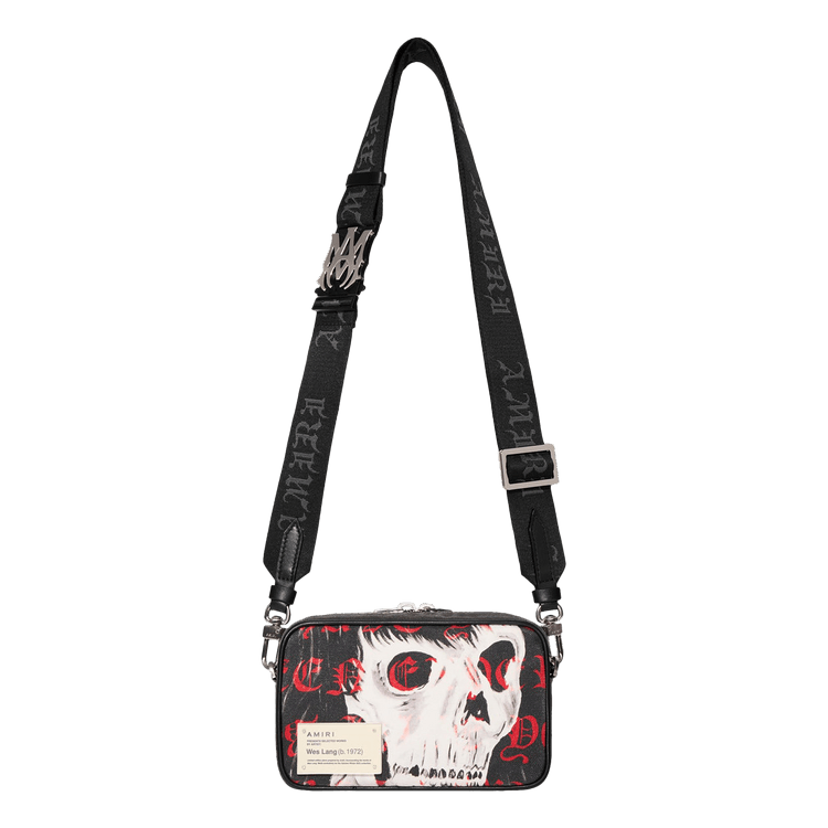 Buy Amiri x Wes Lang Skull Camera Bag 'Black/Red' - AW22MCC001 009