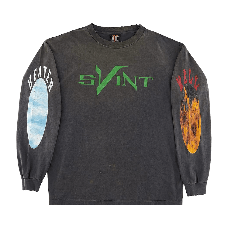 Saint Michael x Vlone Skull Long-Sleeve 'Black' | GOAT