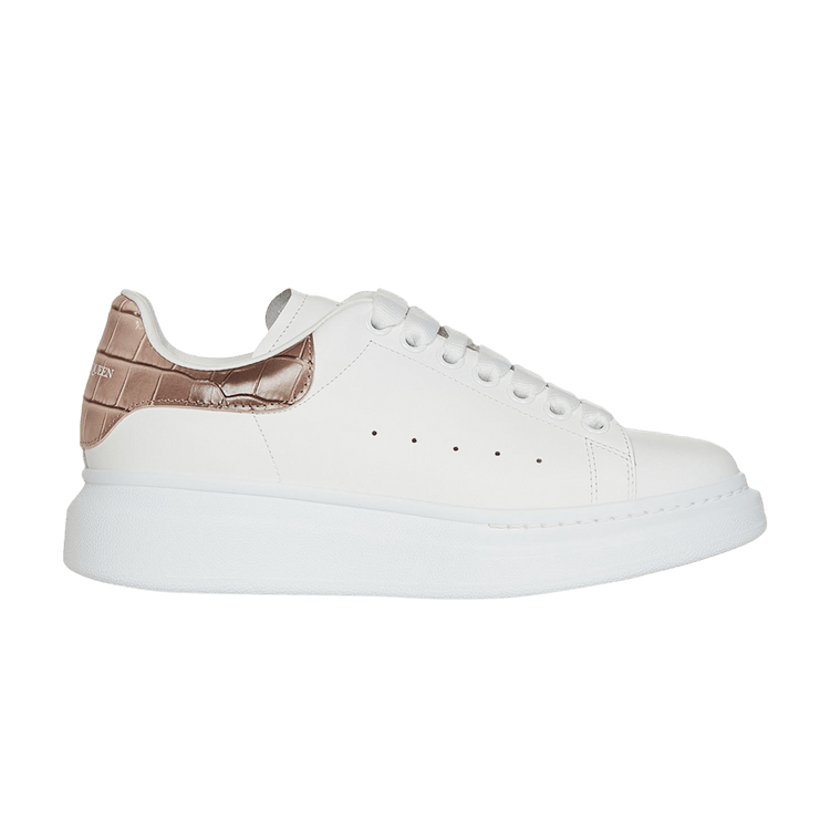 Pink croc alexander mcqueen's on sale