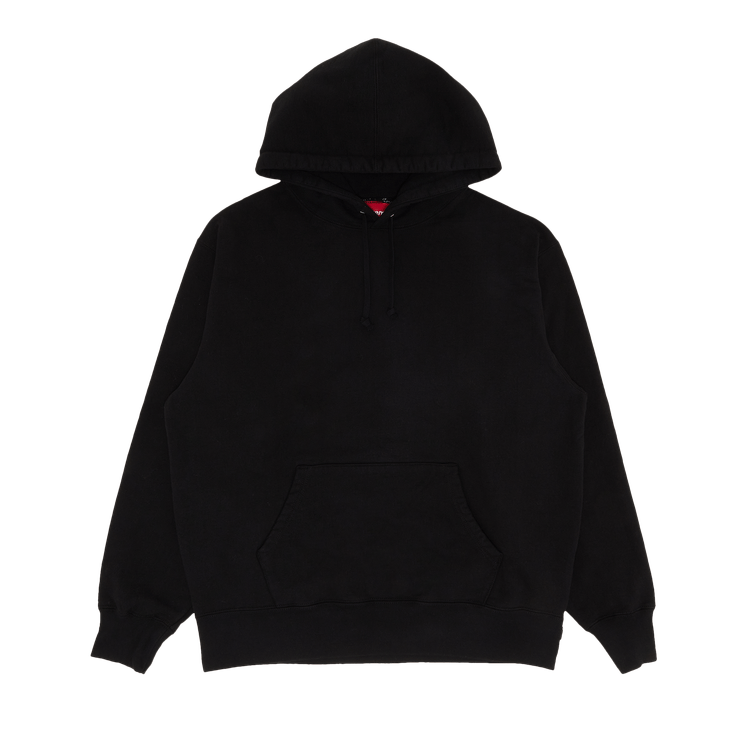 Buy Supreme Satin Appliqué Hooded Sweatshirt 'Black 