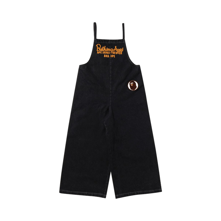 Buy BAPE Denim Cropped Jumpsuit 'Black' - 1I80 235 001 BLACK | GOAT