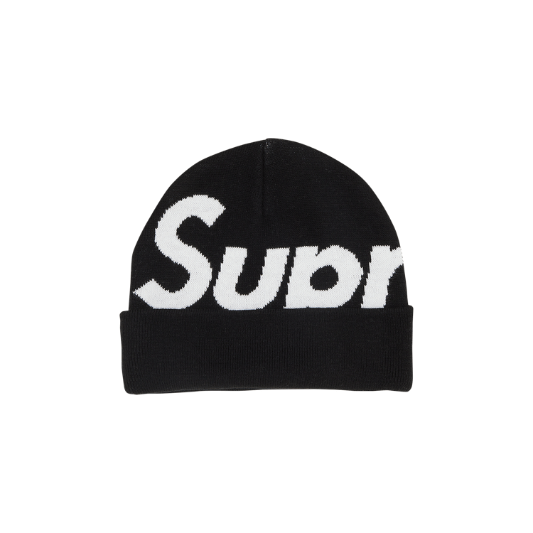 Supreme Big Logo Beanie 'Black' | GOAT