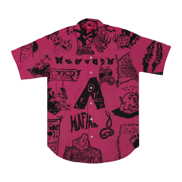 Buy Supreme Dream Rayon Shirt 'Raspberry' - SS17S31 RASPBERRY | GOAT