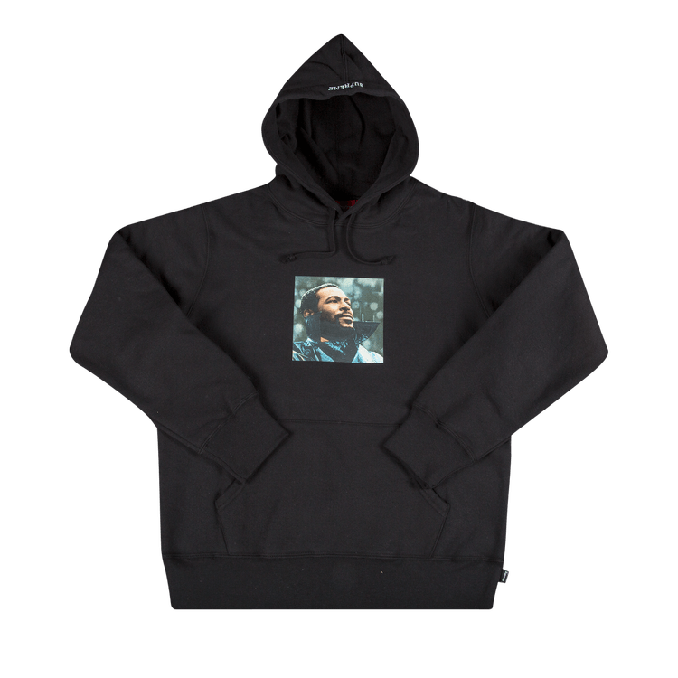 Supreme Marvin Gaye Hooded Sweatshirt 'Black' | GOAT