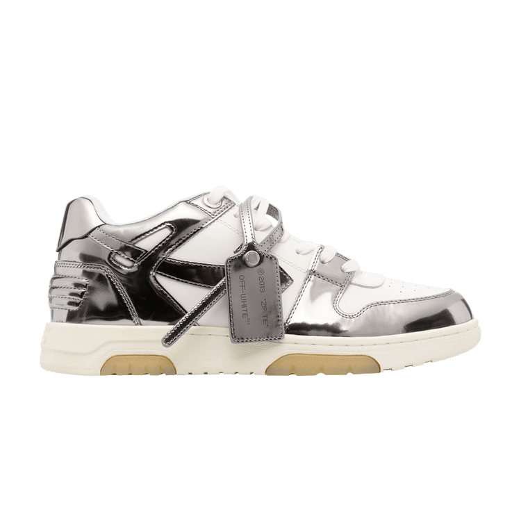 Buy Off-White Out of Office 'Mirror Silver' - OMIA189F22LEA007