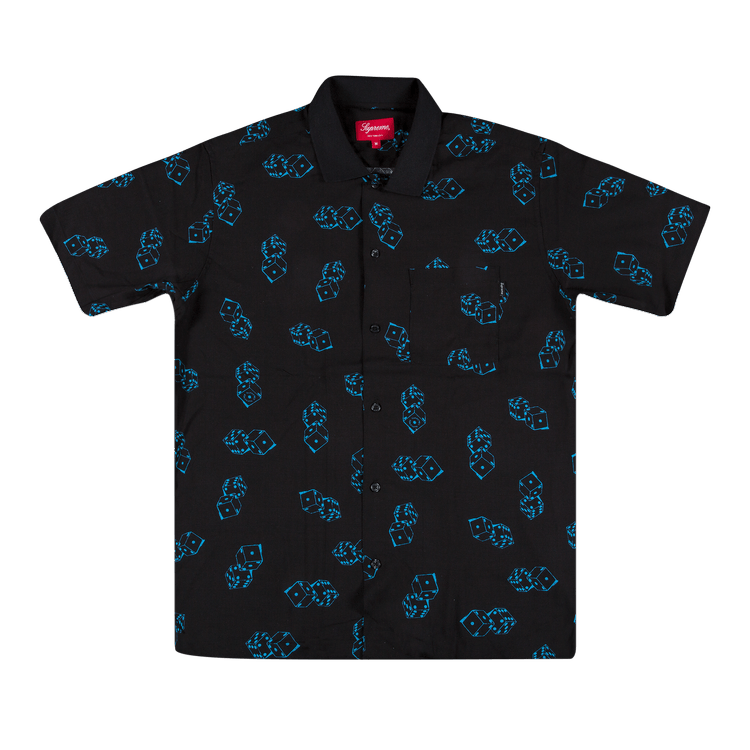 Supreme Dice Rayon Short-Sleeve Shirt 'Black' | GOAT