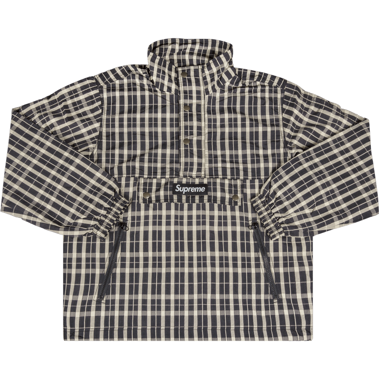 Buy Supreme Nylon Plaid Pullover 'Tan' - FW18J14 TAN | GOAT CA