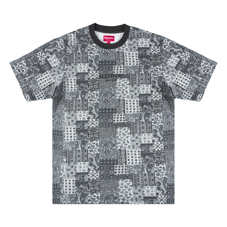Buy Supreme Patchwork Paisley Short-Sleeve Top 'Black' - SS19KN8 BLACK |  GOAT