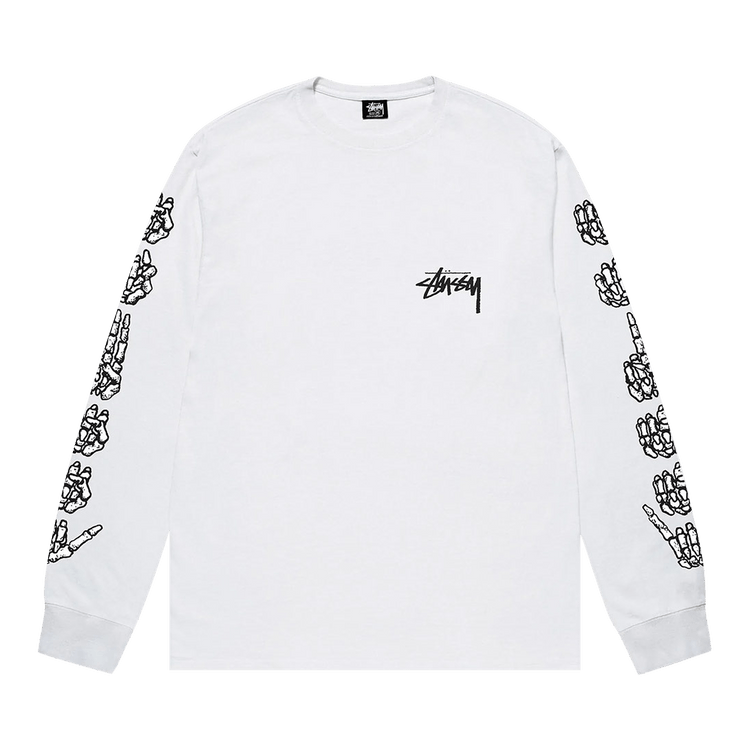 Buy Stussy Hands Long-Sleeve Tee 'White' - 1994839 WHIT | GOAT