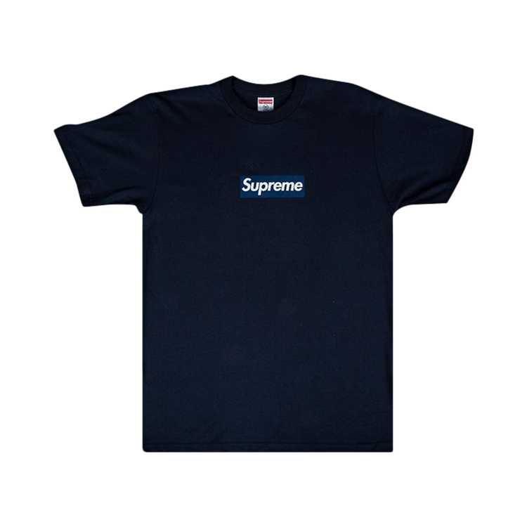 Buy Supreme New York Yankees Box Logo T-Shirt 'Navy' - SS15T1 ...