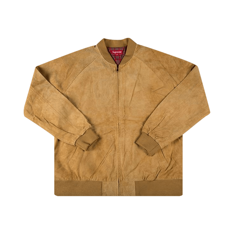 Buy Supreme Suede Bomber Jacket 'Tan' - FW12J69 TAN | GOAT