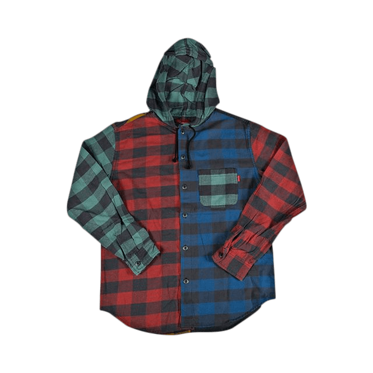 Buy Supreme Hooded Buffalo Plaid Flannel Shirt 'Multi' - FW17S20