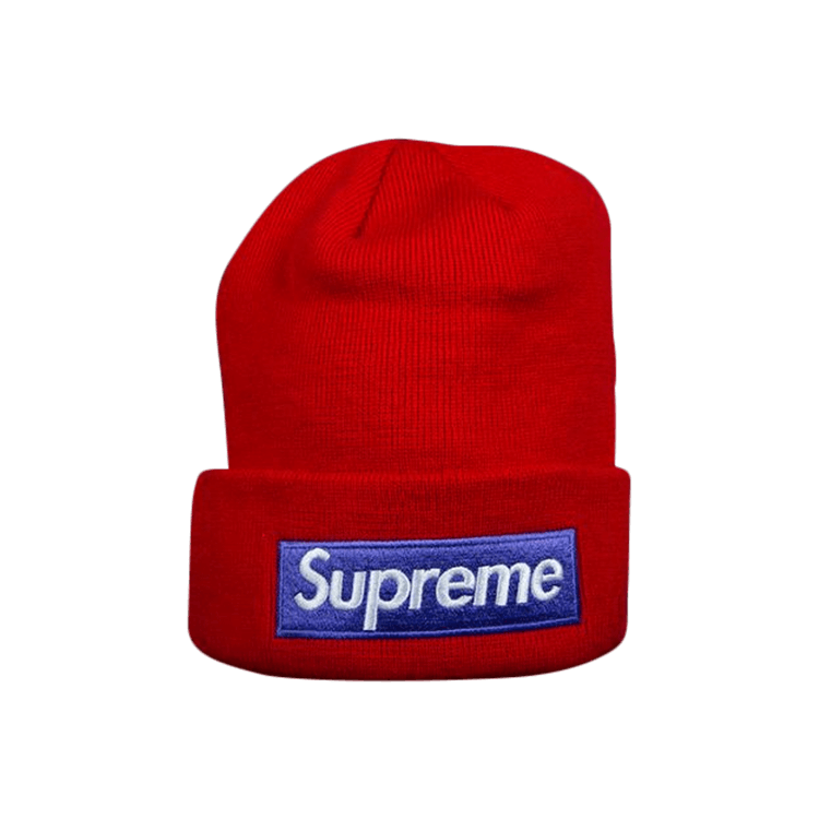Buy Supreme New Era Box Logo Beanie 'Red' - FW17BN41 RED | GOAT