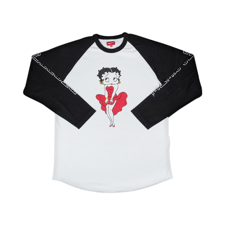 Buy Supreme Betty Boop Raglan 'Black' - SS16KN56 BLACK | GOAT