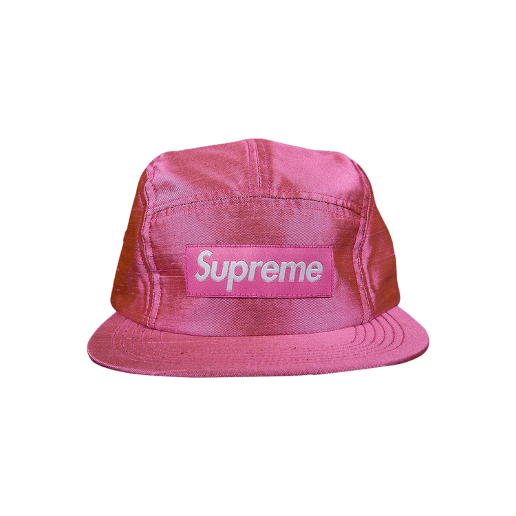 Buy Supreme Raw Silk Camp Cap 'Pink' - FW17H9 PINK | GOAT