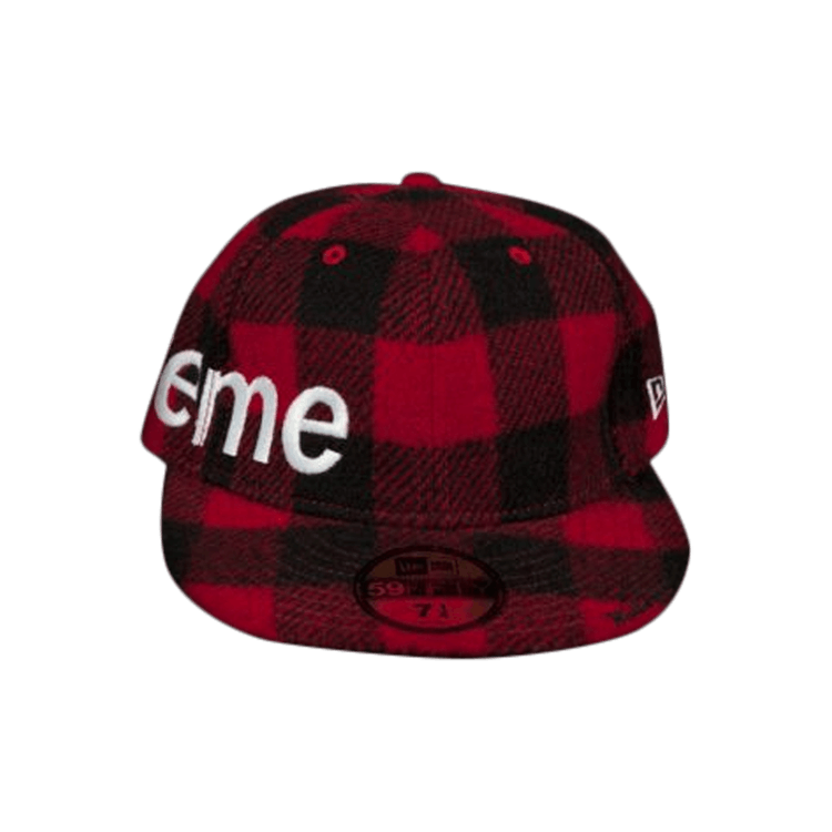 Buy Supreme New Era Buffalo Check 'Red' - FW07H1 RED | GOAT