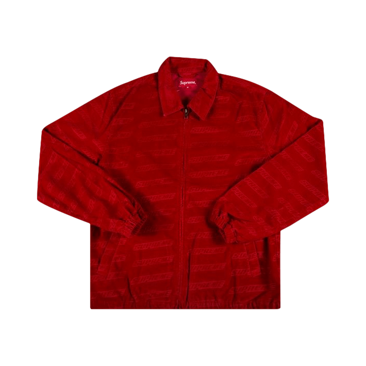 Buy Supreme Debossed Logo Corduroy Jacket 'Red' - SS18J74 RED | GOAT