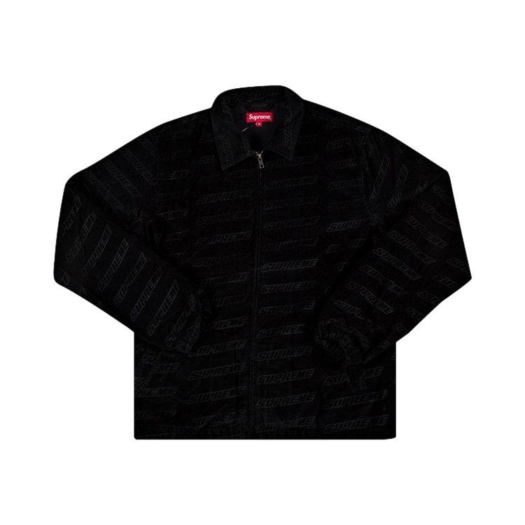 Buy Supreme Debossed Logo Corduroy Jacket 'Black' - SS18J74 BLACK