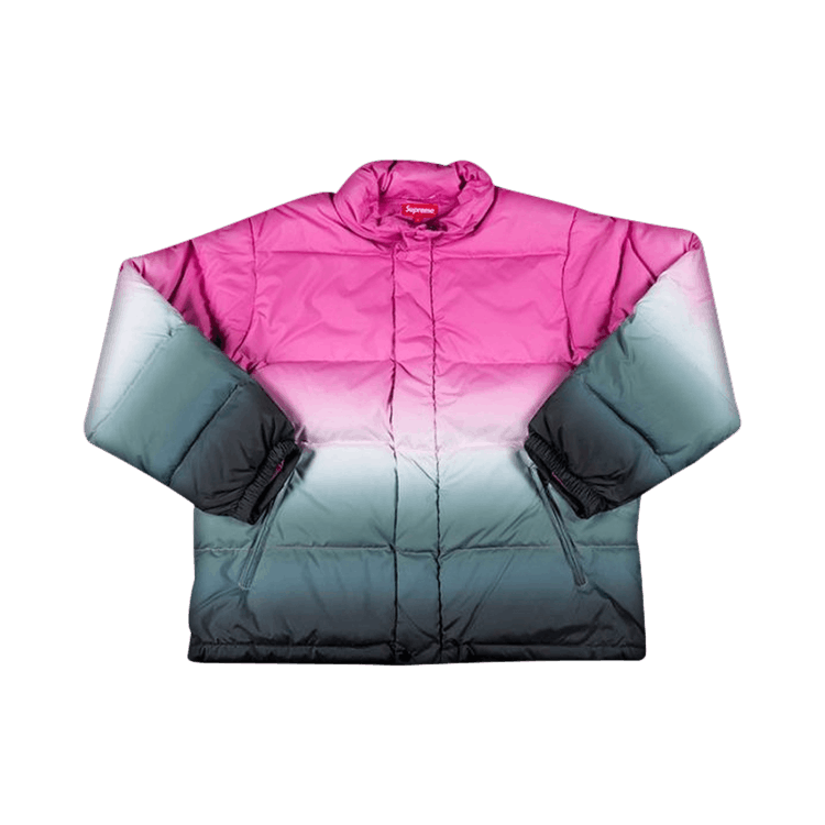 Buy Supreme Gradient Puffy Jacket 'Pink' - SS18J42 PINK | GOAT