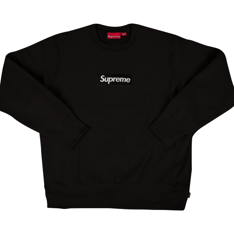 Buy Supreme Box Logo Crewneck Sweatshirt 'Black' - FW18SW26