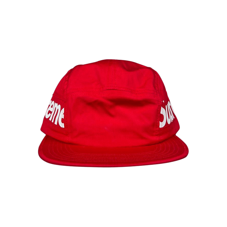 Supreme New York FW18 Red Snap Button Pocket Camp Cap Hat BOGO 100