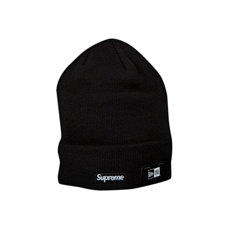 Buy Supreme x New Era Script Beanie 'Black' - FW18BN57 BLACK