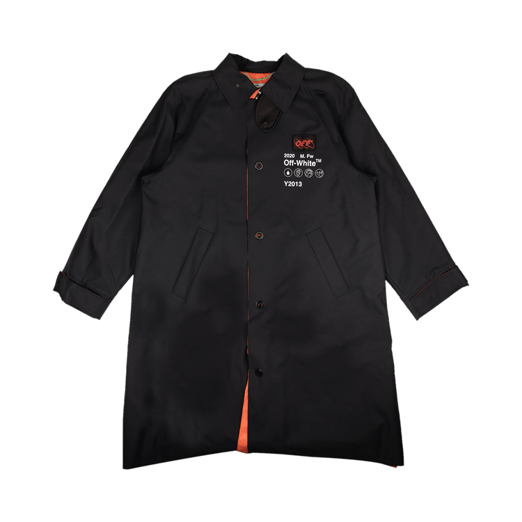 Buy OffWhite Oversized Raincoat Jacket 'Black' OMEA197F19F210231001