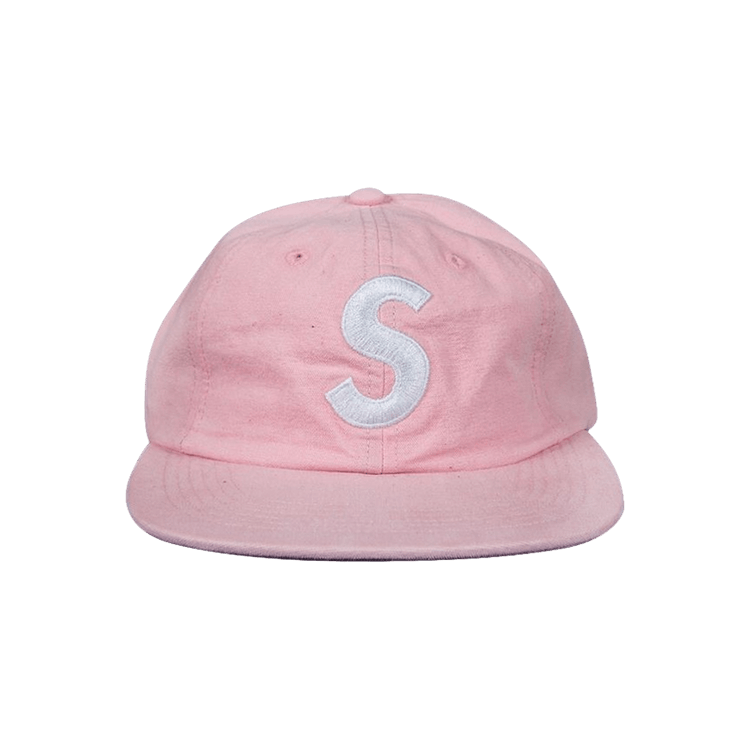 Buy Supreme Washed Chambray S Logo 6 Panel Cap 'Pink' - SS18H74 PINK | GOAT