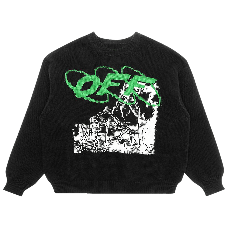 Buy Off-White Ruined Factory Sweater 'Black Buy Off-White Ruined Factory Sweater 'Black
