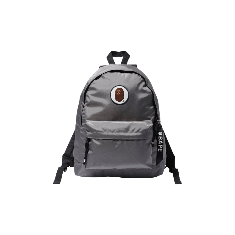 Buy BAPE Happy New Year Ape Head Patch Backpack 'Grey' - 0039