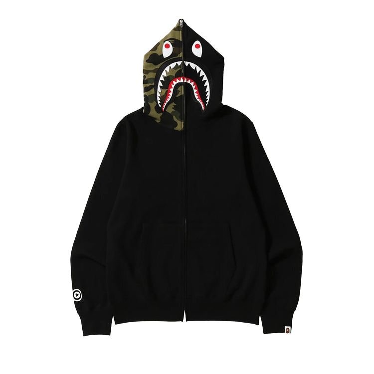 goat bape shark full zip hoodie in black｜TikTok Search