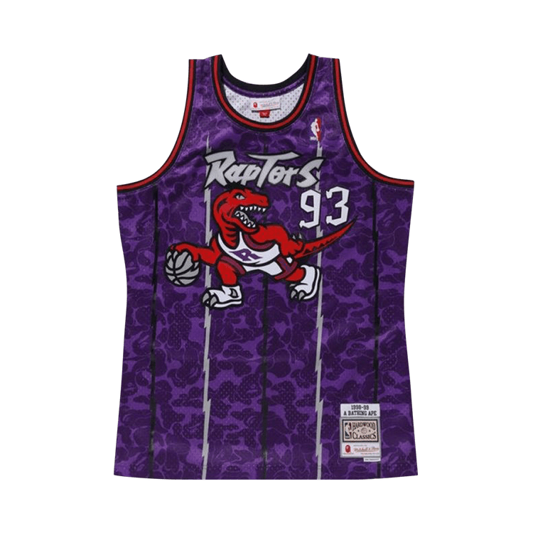 Buy BAPE x Mitchell & Ness Raptors Camo Basketball Swingman Jersey