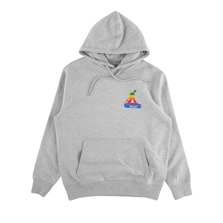 Buy Palace Jobsworth Hood Grey Marl P16HD001 GOAT