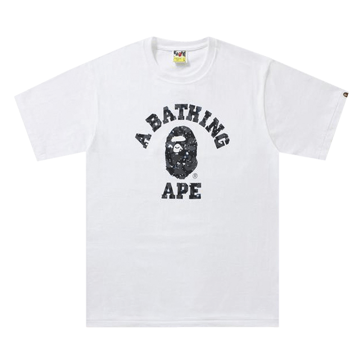Bape space camo college tee deals