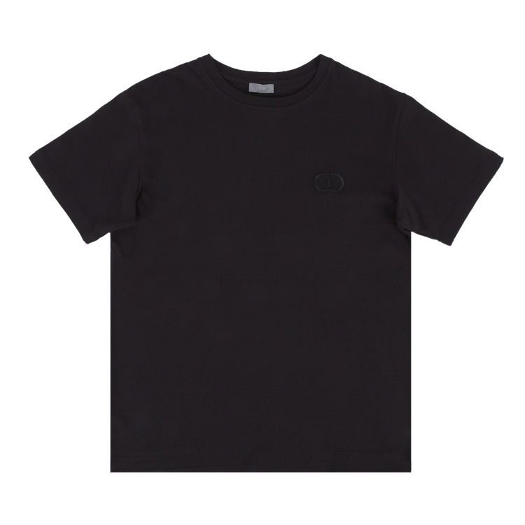 新品同様レディースDiorディオールXXS Tシャツ刺繡ブラック DIOR Chest Cd Embroidered Short Sleeve For Men Black