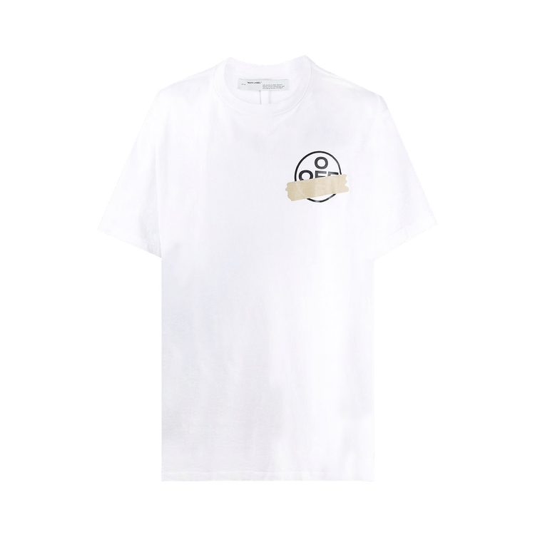 Buy Off-White Tape Arrows Short Sleeve Over Tee 'White
