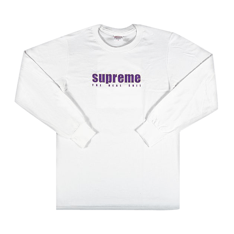 Buy Supreme The Real Shit Long-Sleeve Tee 'Burgundy' - SS19T18 BURGUNDY