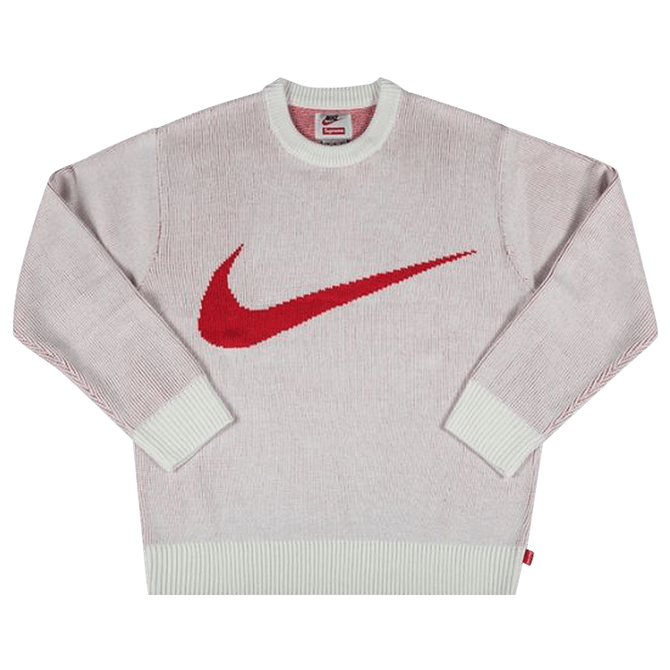 Supreme x Nike Swoosh Sweater 'White' | GOAT