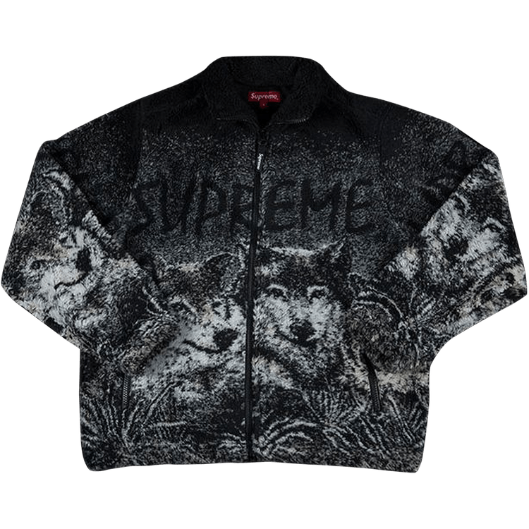 Buy Supreme Wolf Fleece Jacket 'Black' - SS19J54 BLACK - Black