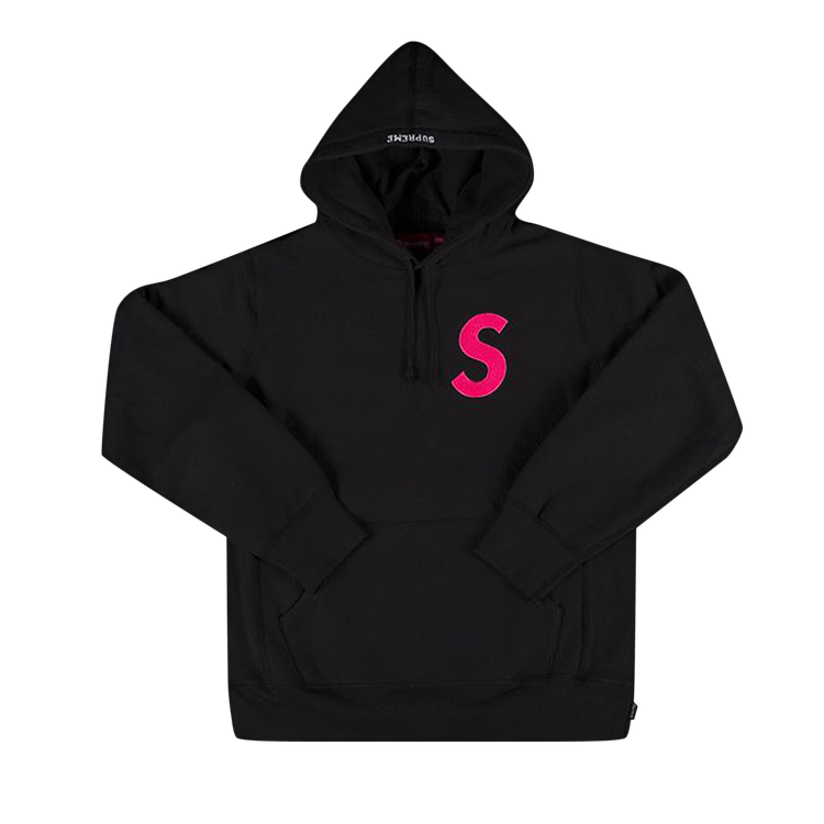 Supreme S Logo Hooded Sweatshirt 'Black'