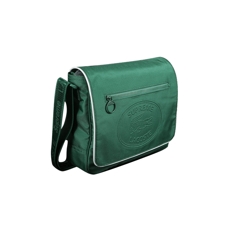 Buy Supreme x Lacoste Small Messenger Bag 'Green' - FW19A14 ...