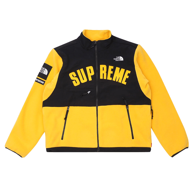 Supreme x The North Face Arc Logo Denali Fleece Jacket 'Yellow' | GOAT
