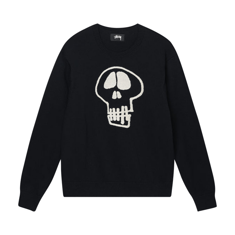 Buy Stussy Skull Sweater 'Black' - 117154 BLAC | GOAT
