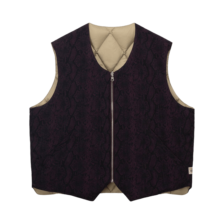 Buy Stussy Python Reversible Vest 'Burgundy' - 115669 BURG | GOAT