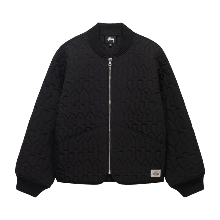 Stussy x Nike Reversible Varsity Jacket 'Black/Sail