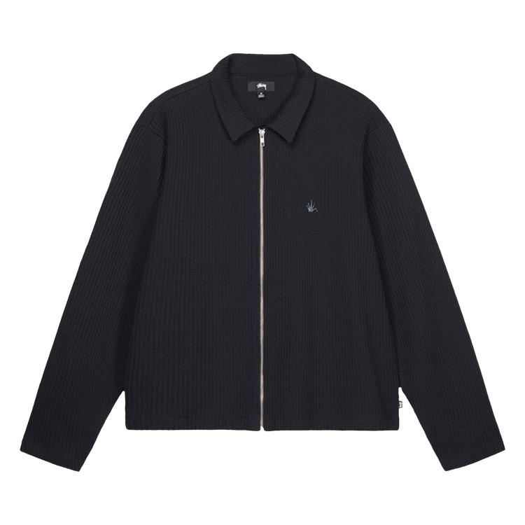 トップス STUSSY Big Thermal Zip Shirt Green Stüssy Men's' Big Thermal Zip Up Shirt in Green | LN-CC®