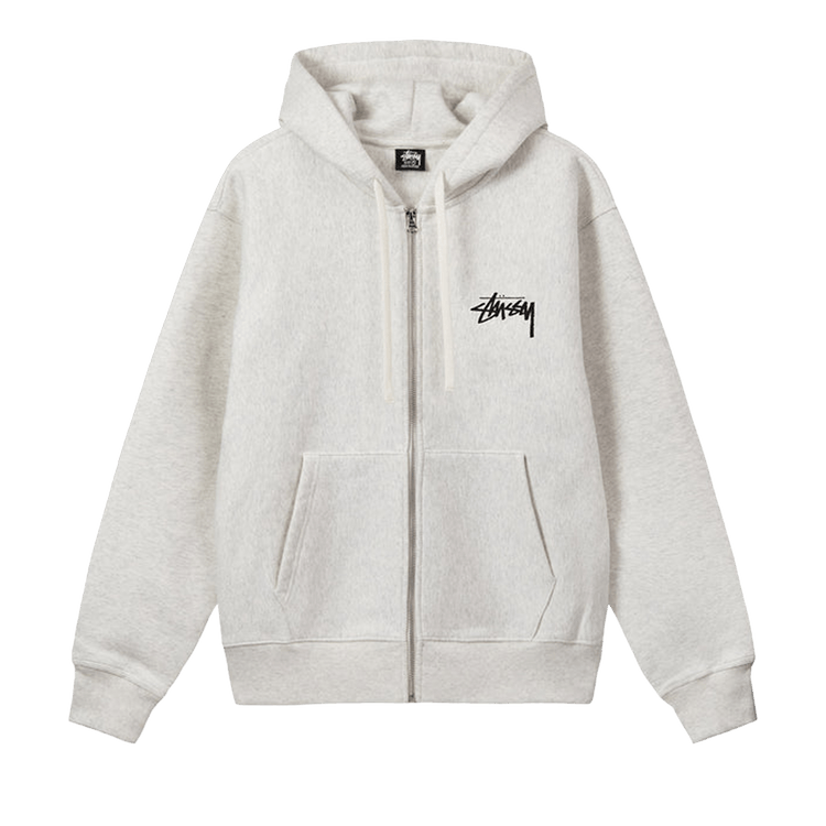 Buy Stussy Club Crown Zip Hoodie 'Ash Heather' - 1974854 ASH