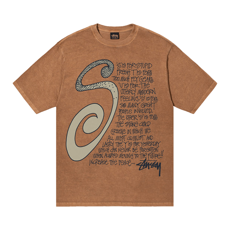 【Stussy】 正規品★ Basic Stussy Pigment Dyed T-Shirt Brown Basic Stussy Pigment Dyed T-Shirt – Premier