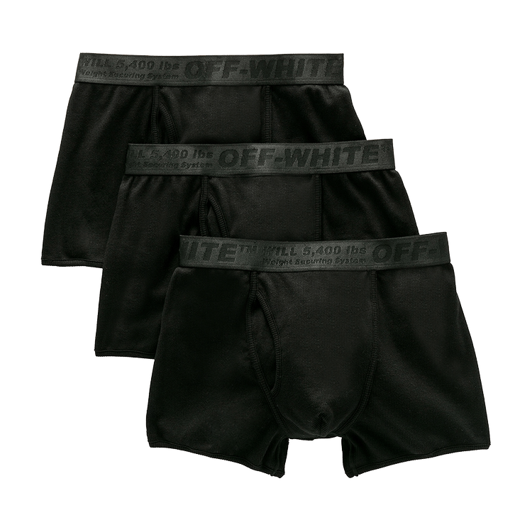 Off-White Boxer Shorts Tri-Pack 'Black' | GOAT