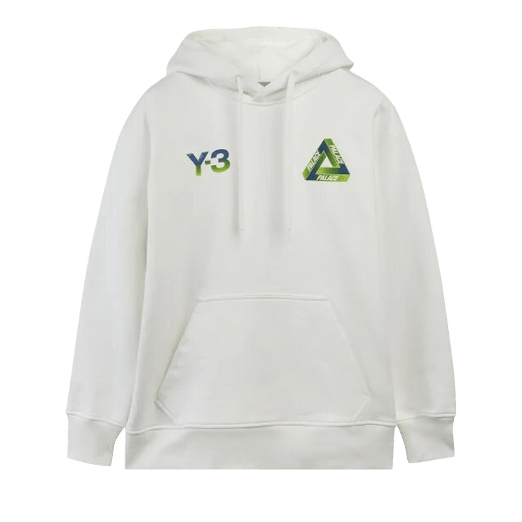 Y 3 x Palace Logo Hoodie White